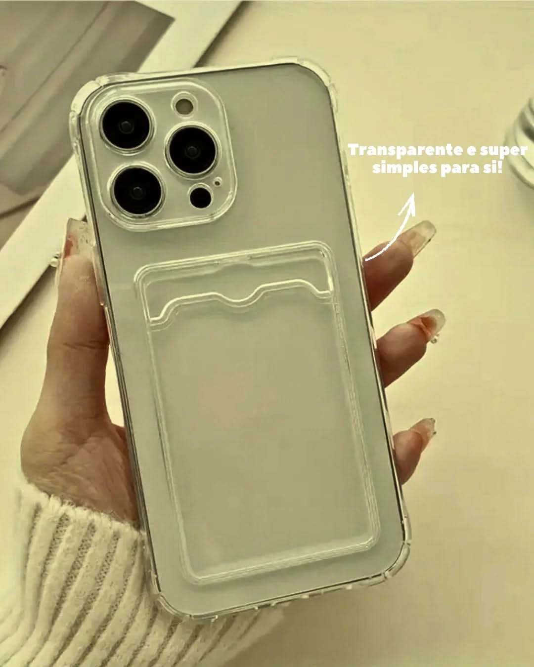 Capa Transparente - Carteira Incluída