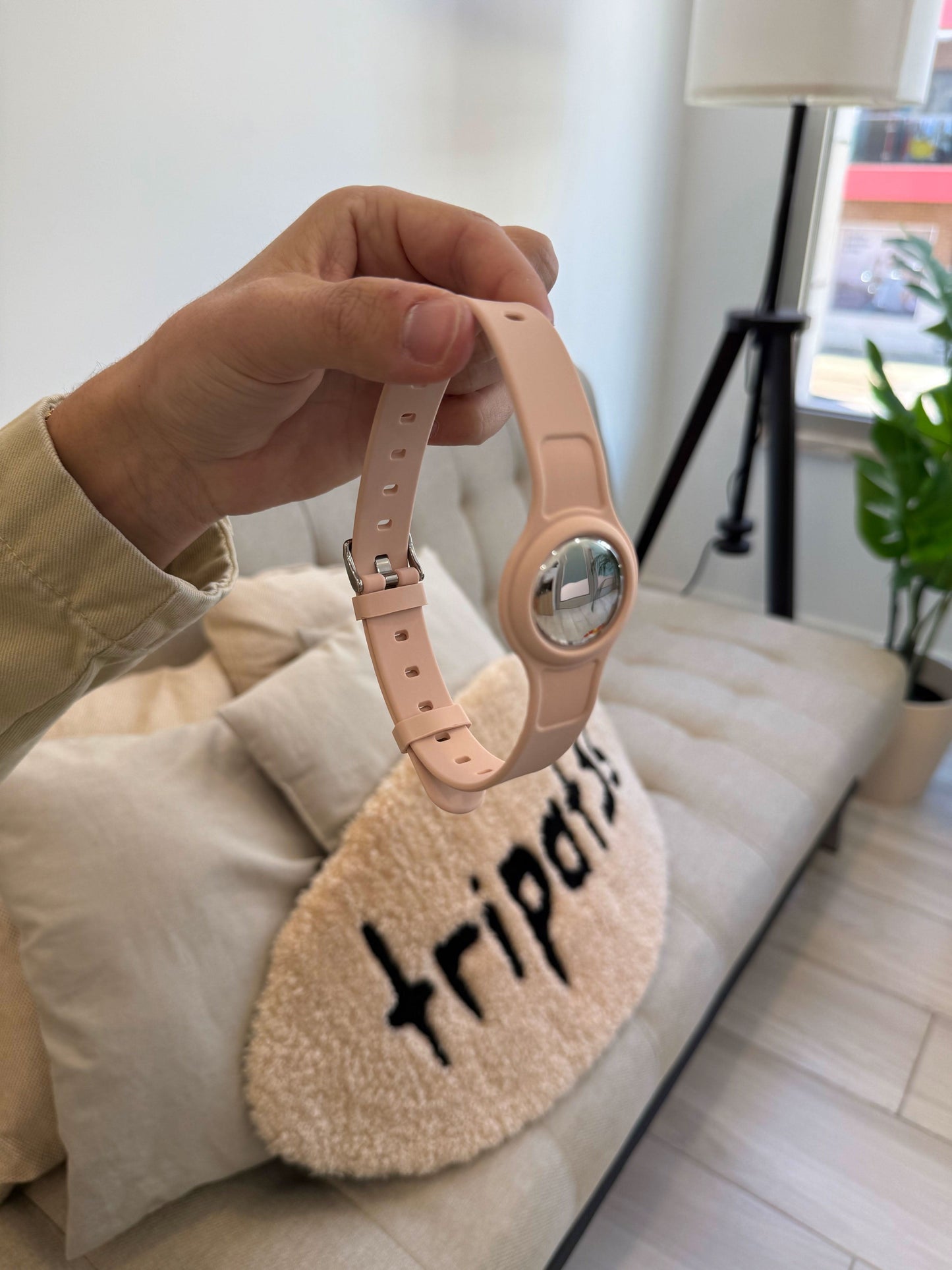 Coleira - Rosa Bebé - tripat3s