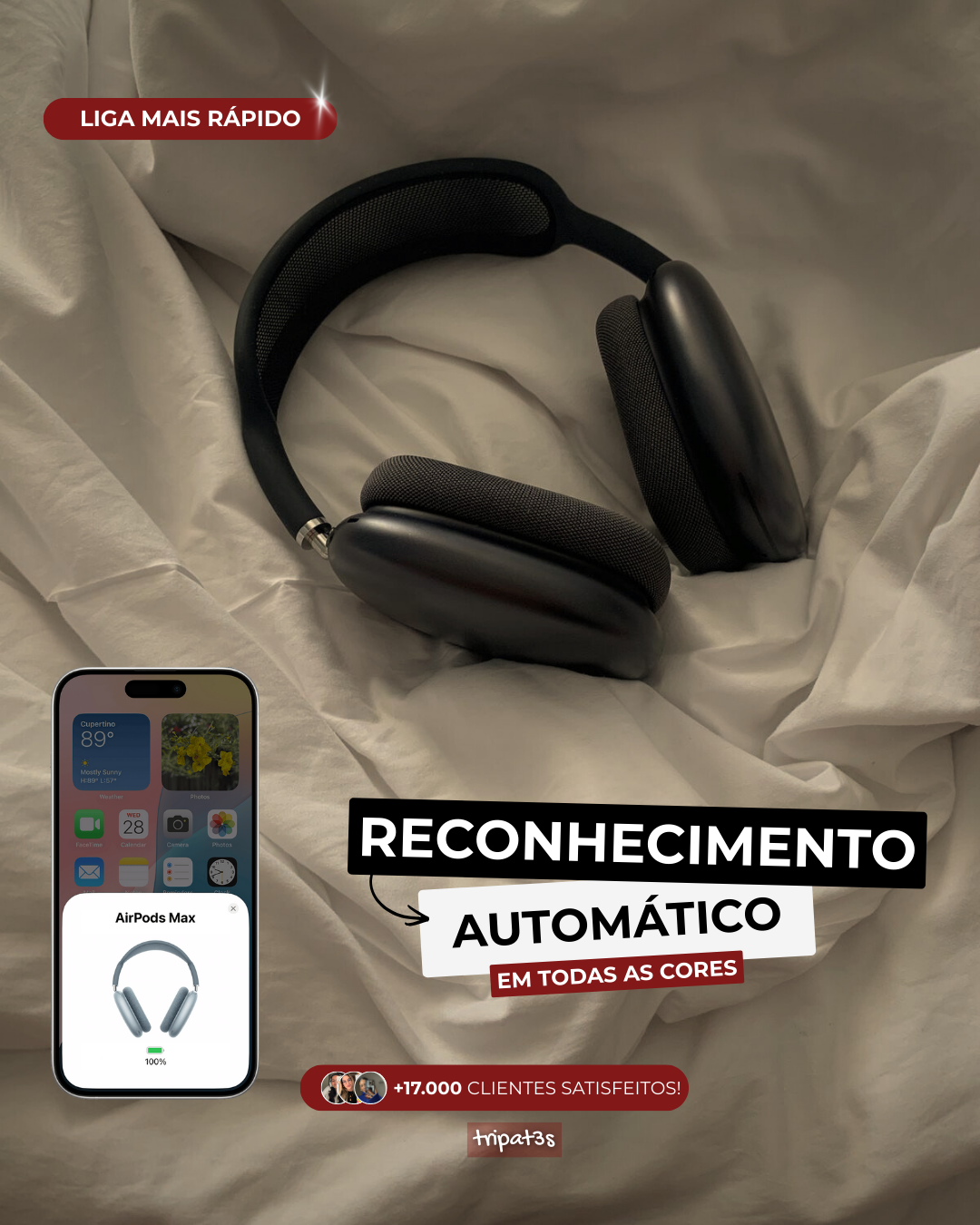 Fone P9 - Preto