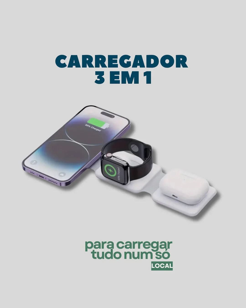 Carregador 3 em 1 - tripat3s