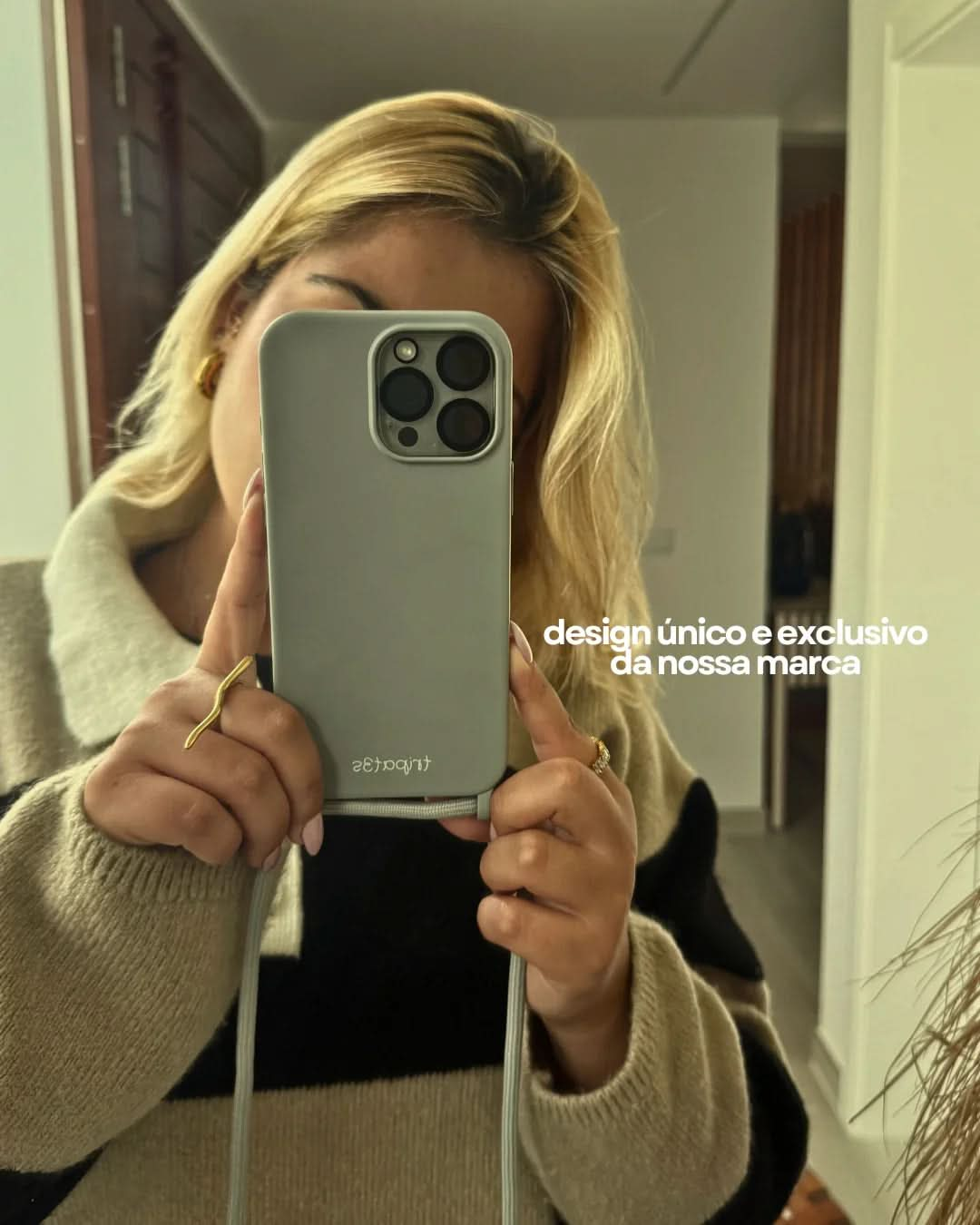 Capa com Fio - Cinzento