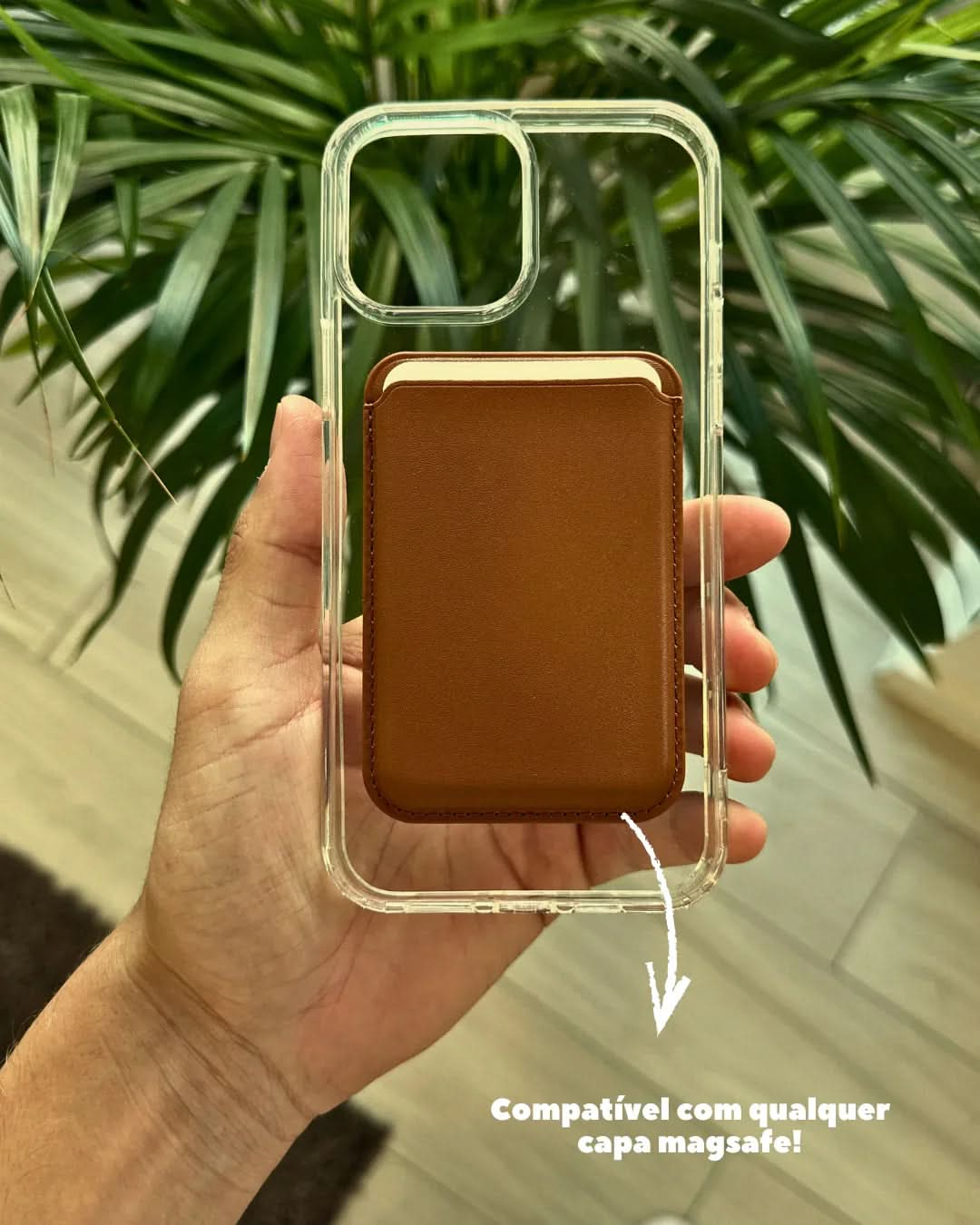 Carteira MagSafe - Camel
