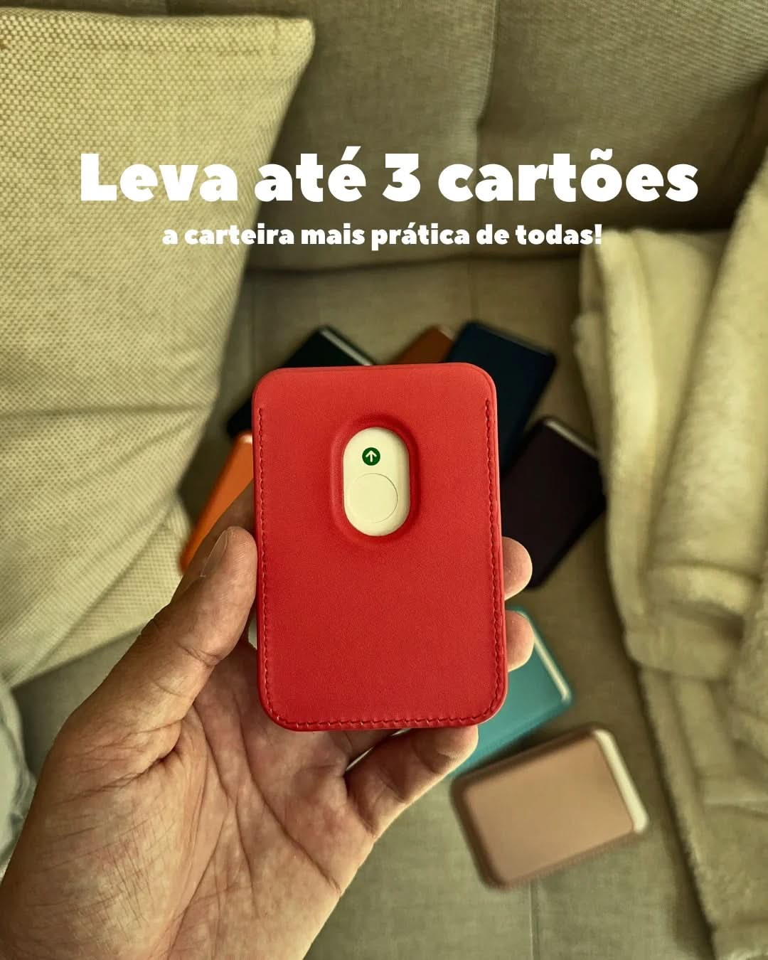 Carteira MagSafe - Vermelho