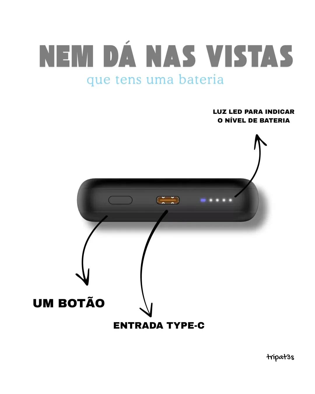 [PACK] Bateria MagSafe - Preto