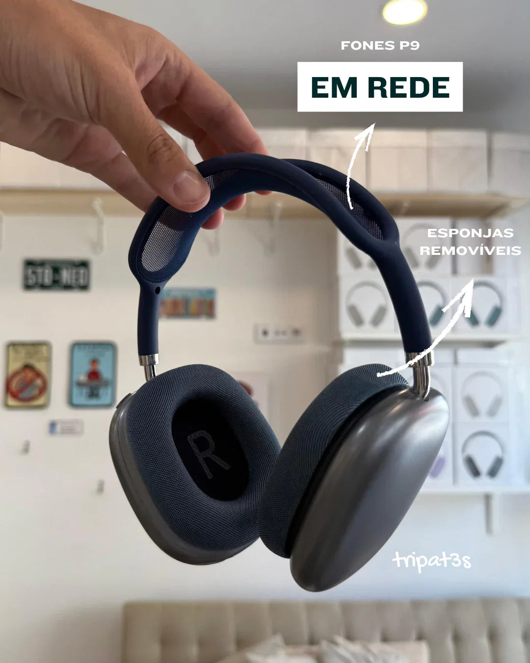 Fone P9 - Azul