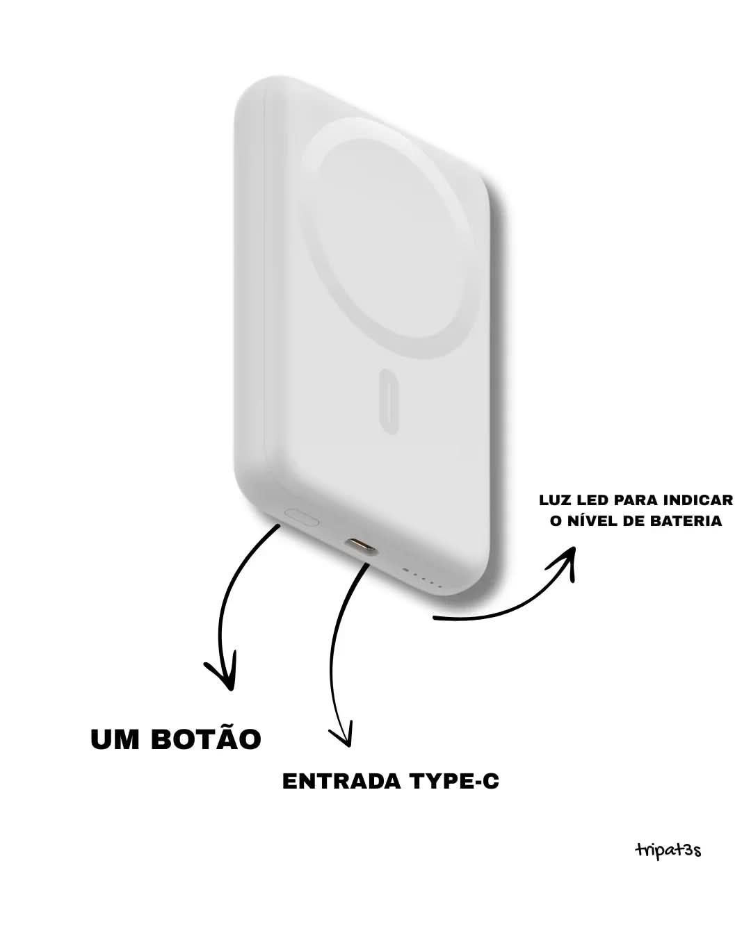 [PACK] Bateria MagSafe - Branco
