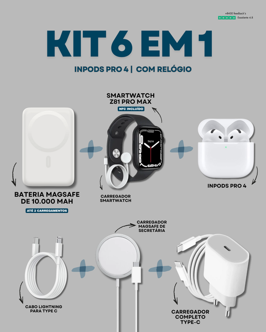 Kit 6 em 1 | InPods 4