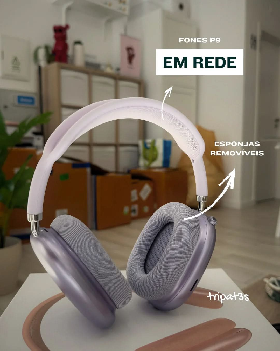 Fone P9 - Roxo Claro - tripat3s