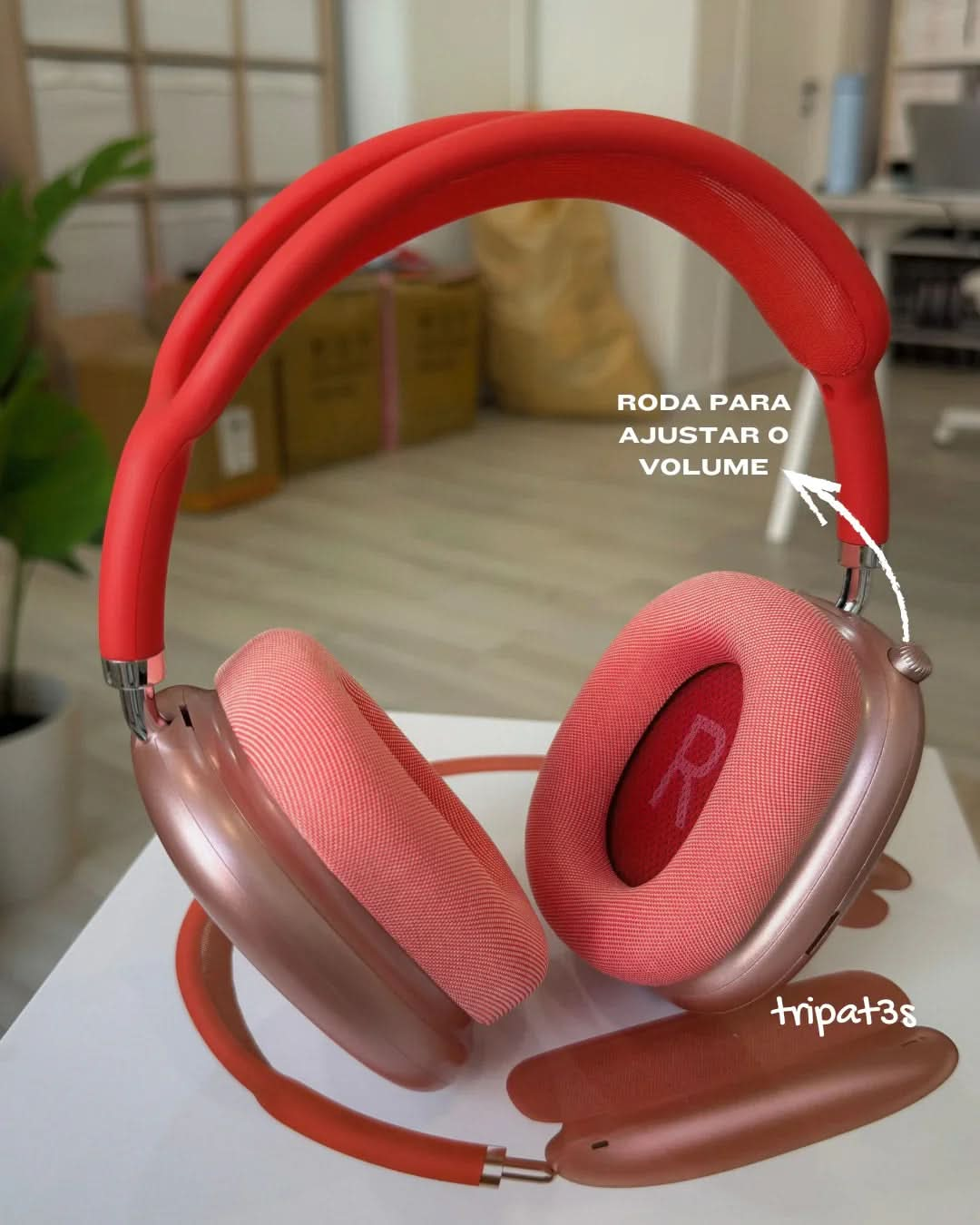 Fone P9 - Vermelho - tripat3s