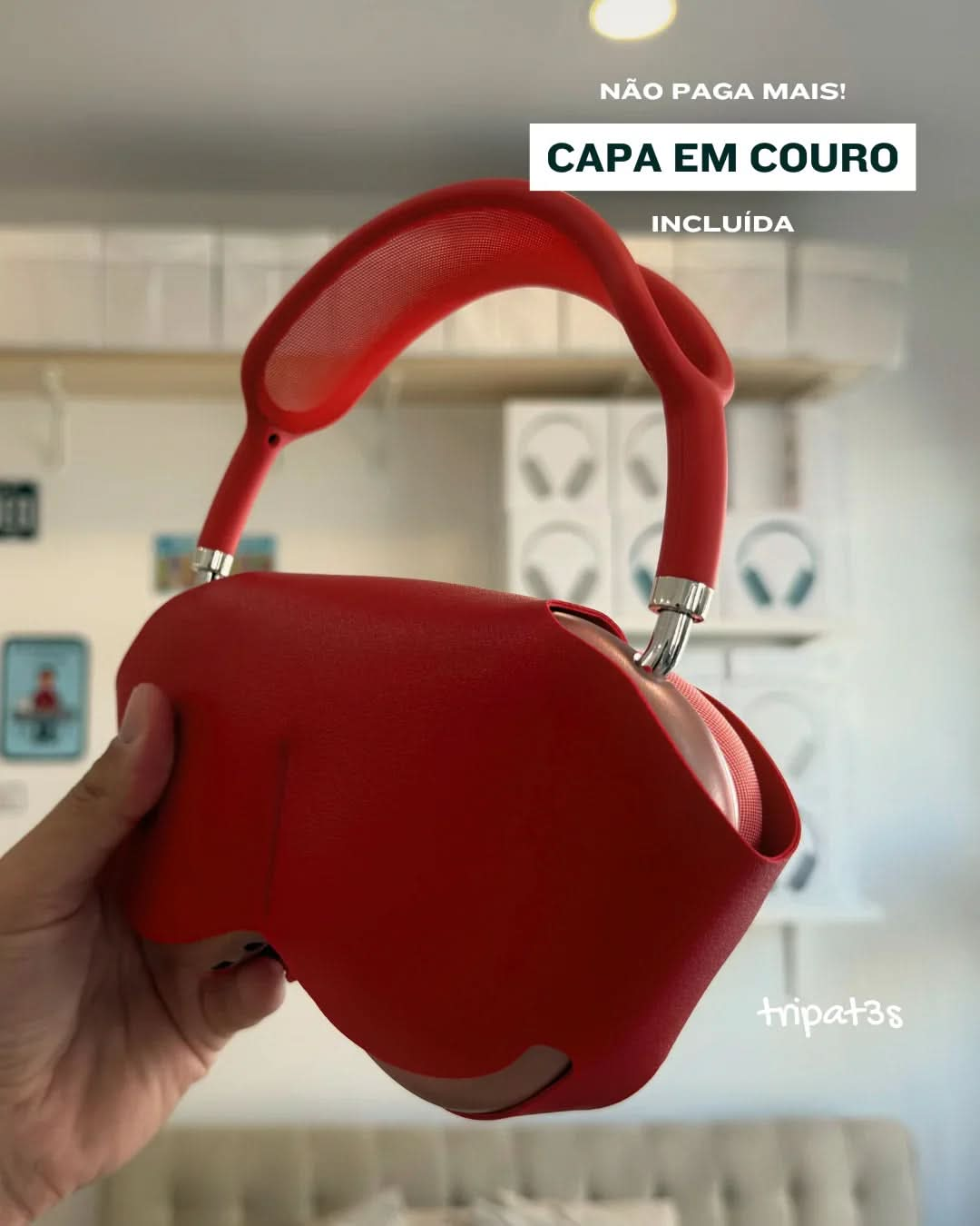 Fone P9 - Vermelho - tripat3s