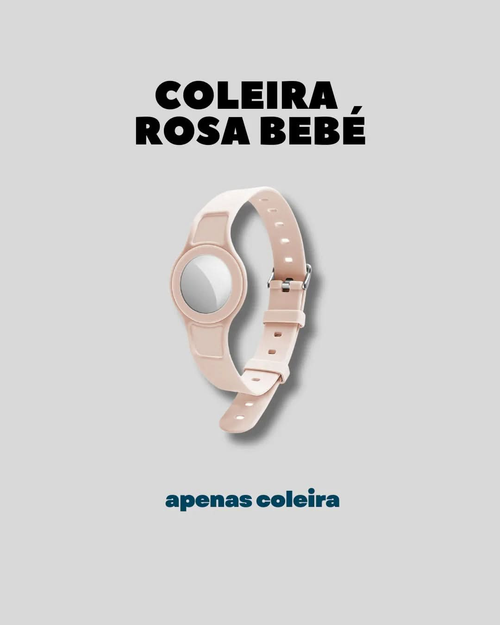 Coleira - Rosa Bebé