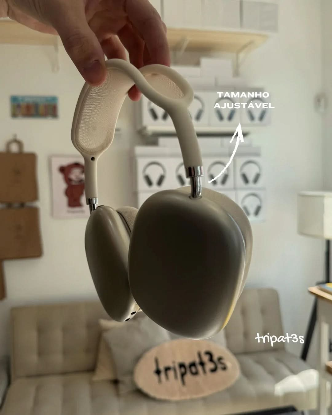 Fone P9 - Prateado Claro - tripat3s