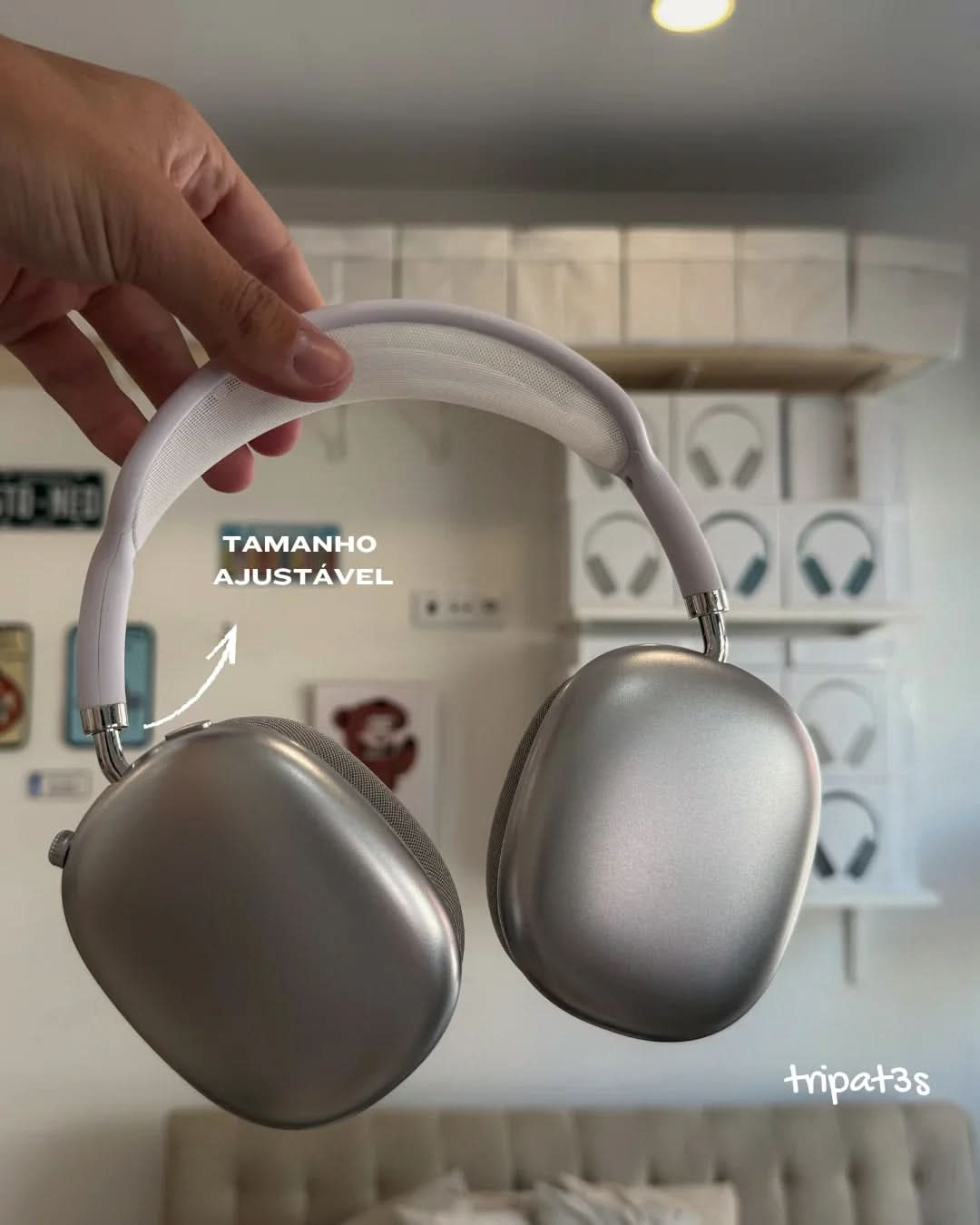 Fone P9 - Prateado - tripat3s