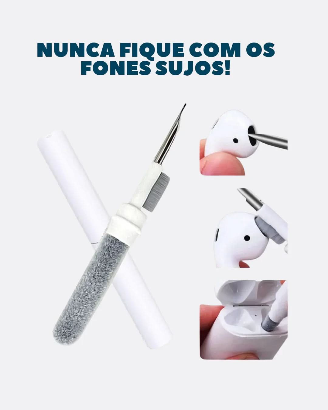 Kit 3 em 1 limpeza InPods