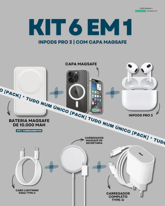 [Kit] 6 em 1 | InPods 3
