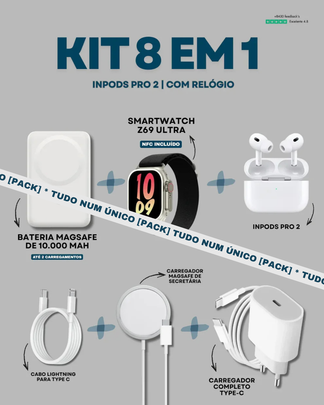 [Kit] 8 em 1 | InPods 2