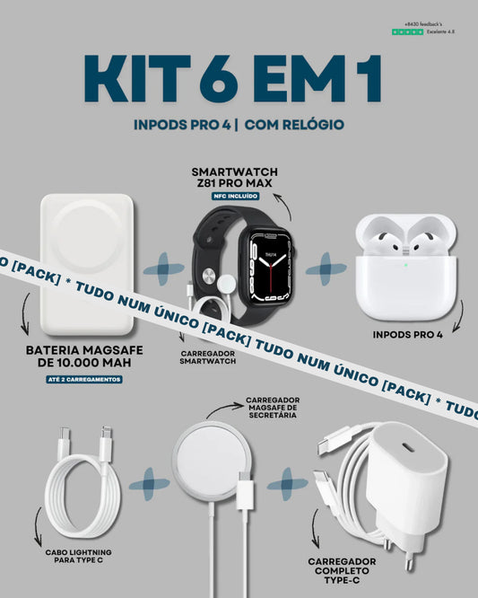 [Kit] 6 em 1 | InPods 4