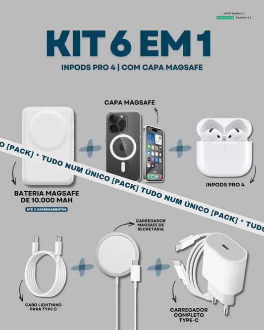 [Kit] 6 em 1 | InPods 4