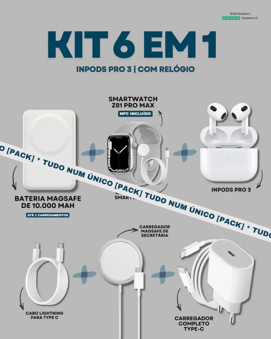 [Kit] 6 em 1 | InPods 3