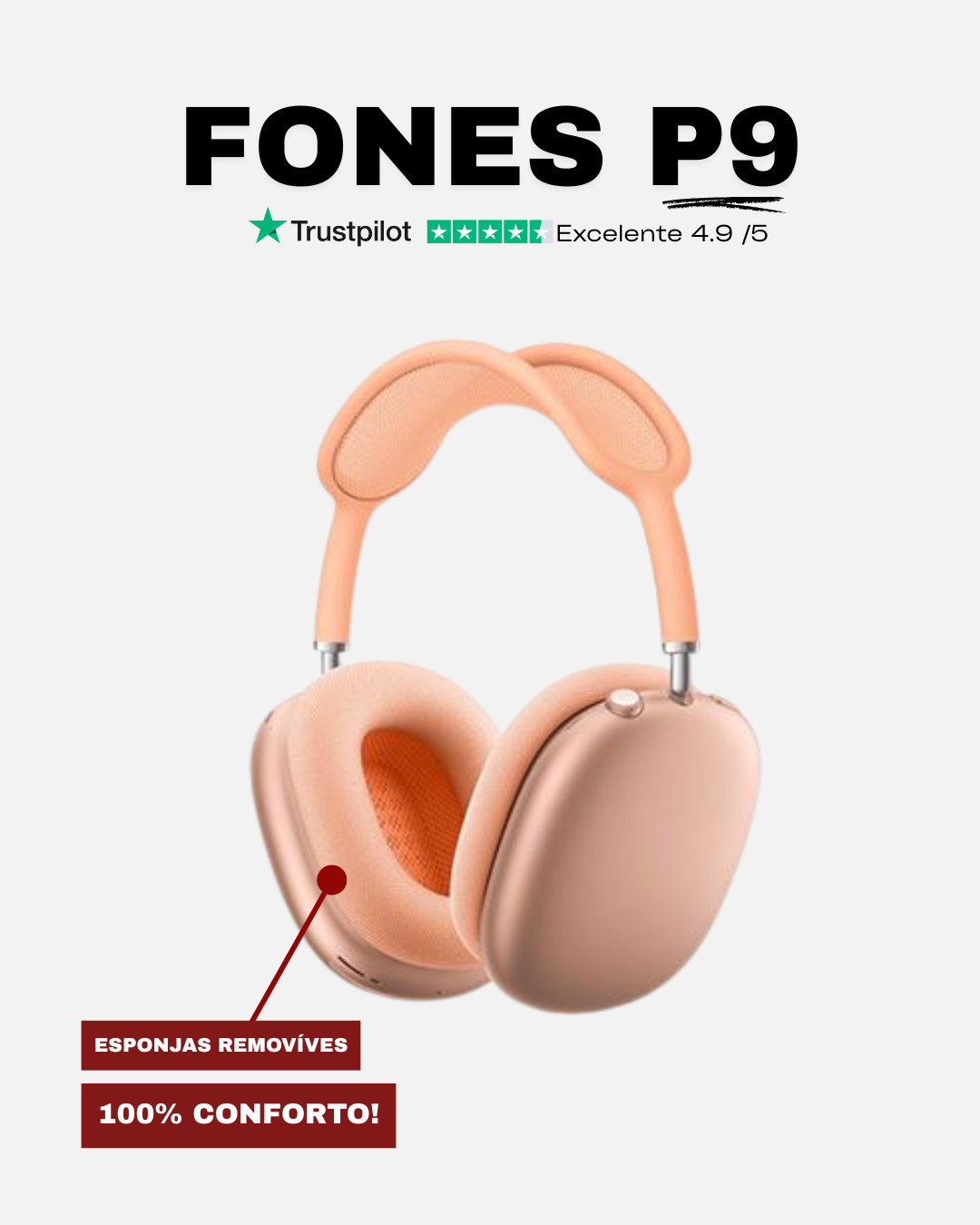 Fone P9 - Salmão