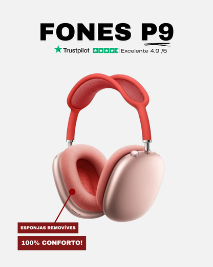 Fone P9 - Vermelho