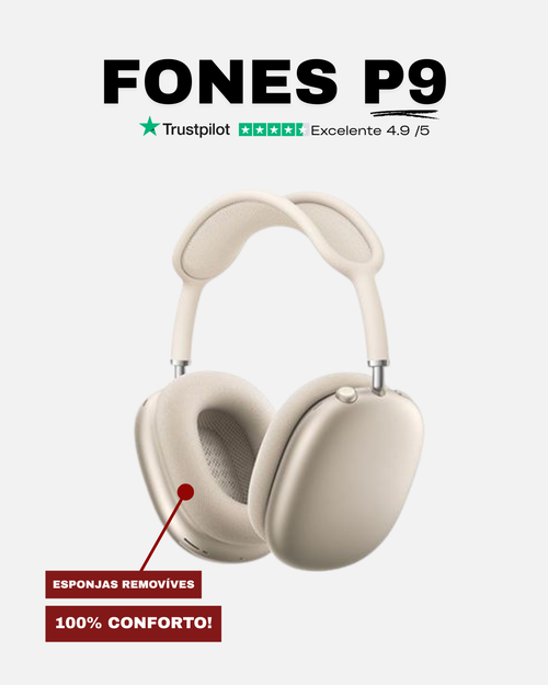 Fone P9 - Prateado Claro