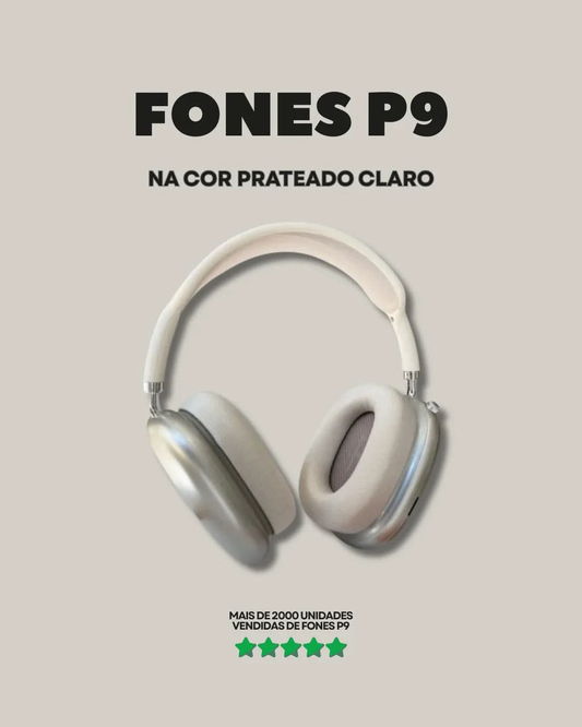 Fone P9 - Prateado Claro