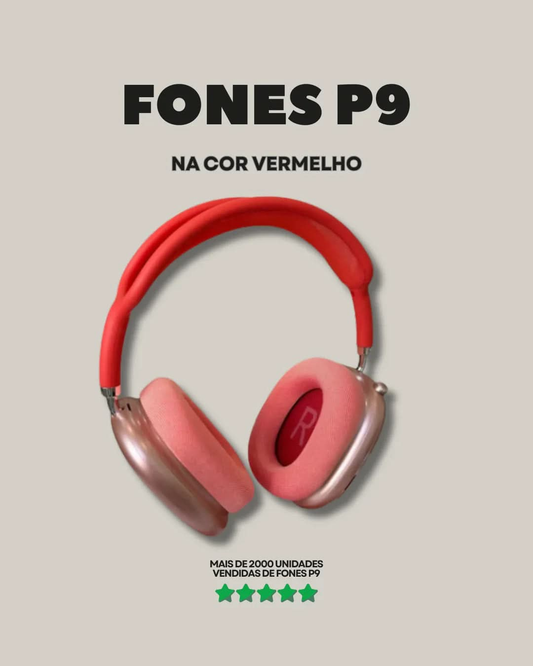 Fone P9 - Vermelho