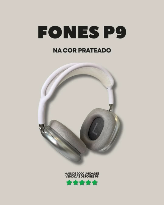 Fone P9 - Prateado