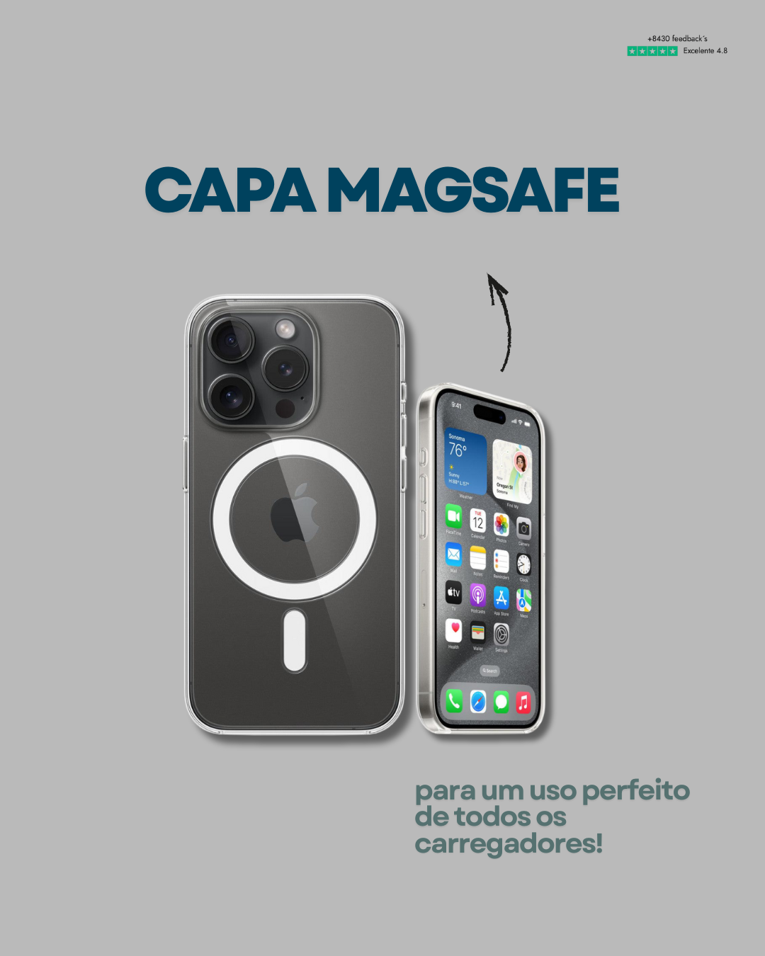Capa Transparente MAGSAFE