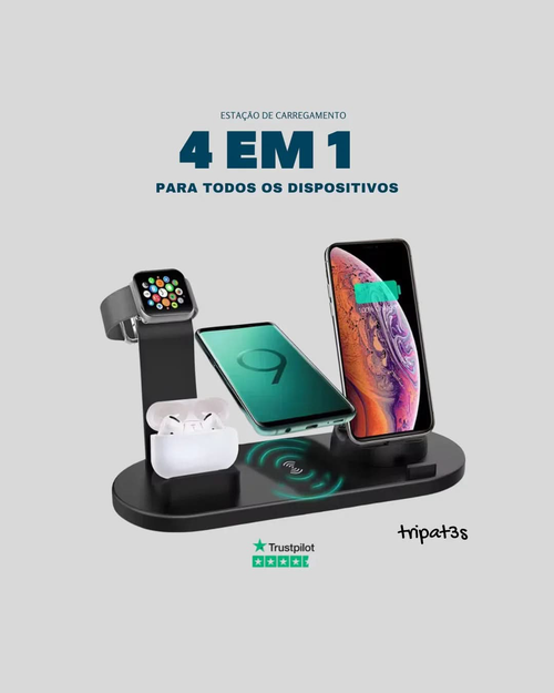 Carregador 4 em 1 - tripat3s