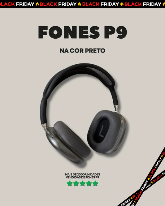 Fone P9 - Preto