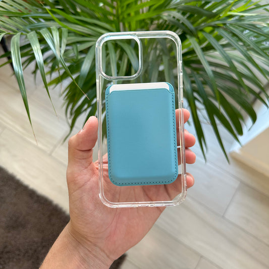 Carteira MagSafe - Azul Bebé