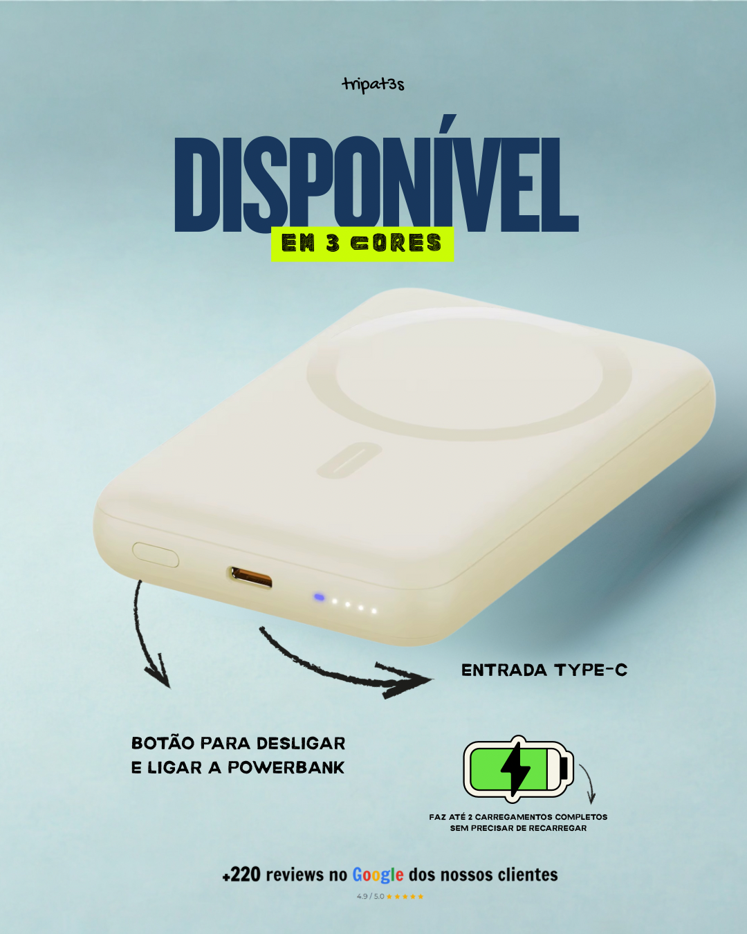 [PACK] Bateria MagSafe - Amarelo