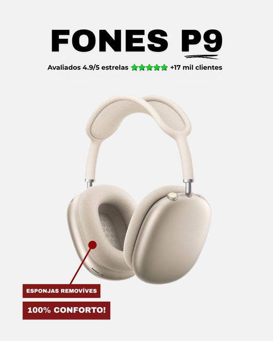 Fone P9 - Prateado Claro