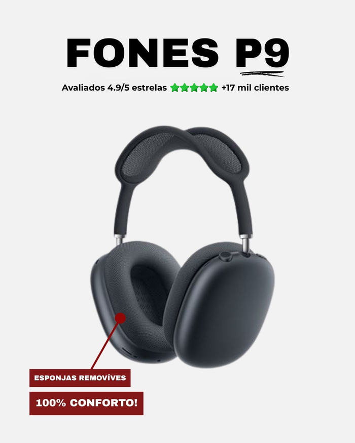 Fone P9 - Preto