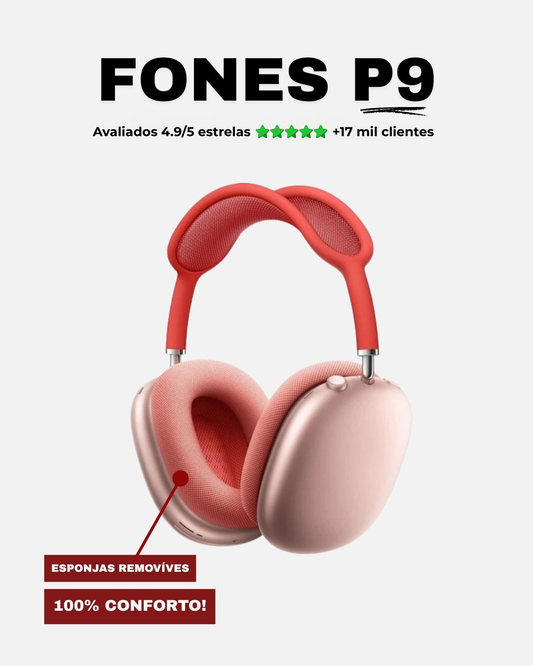 Fone P9 - Vermelho