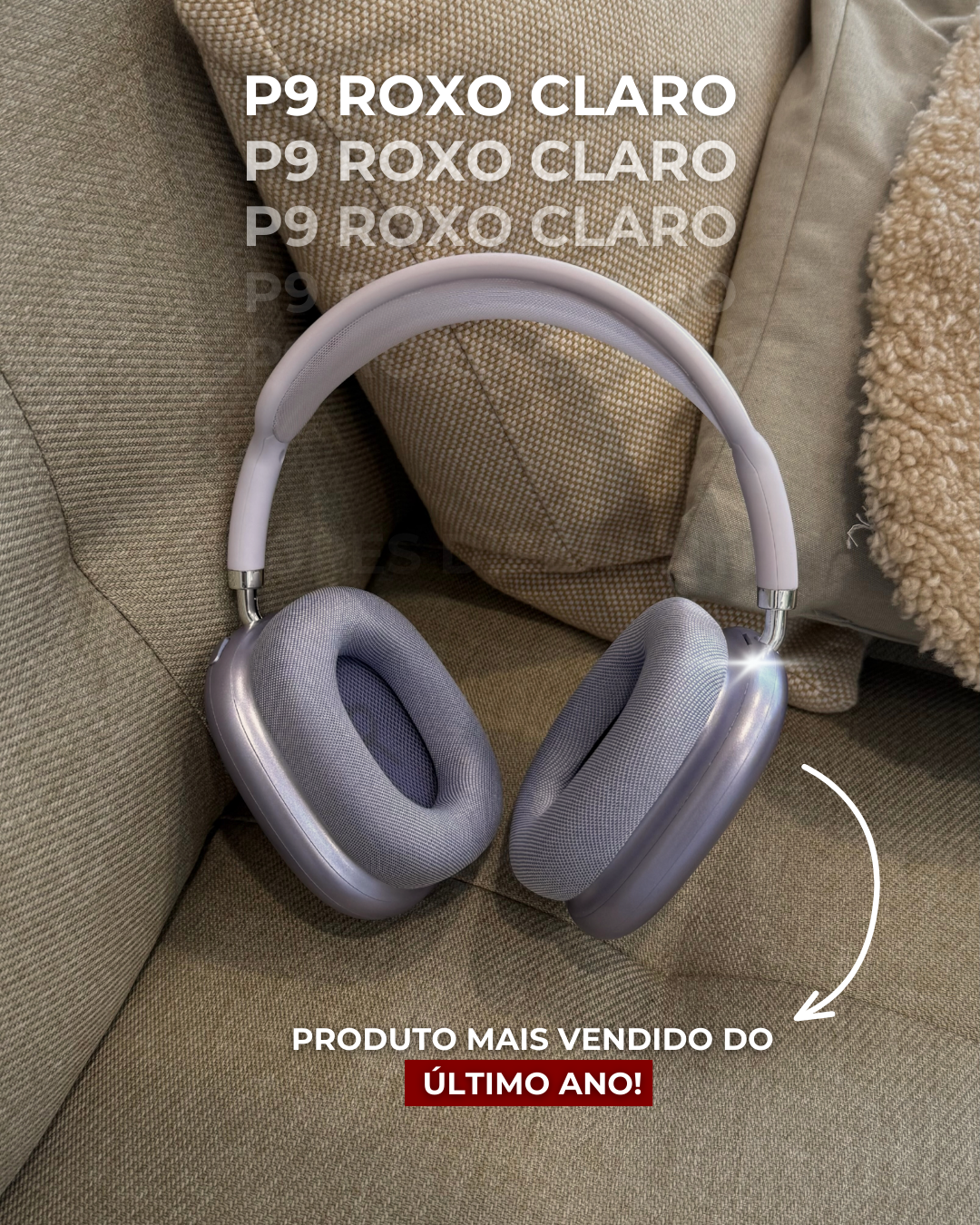 Fone P9 - Roxo Claro