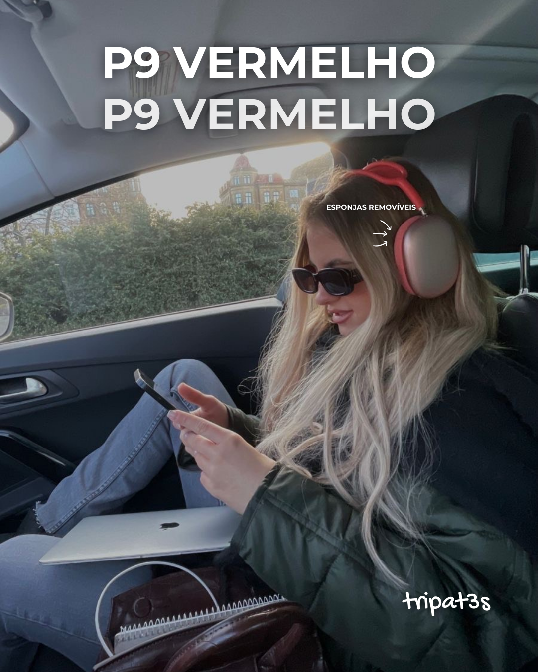 Fone P9 - Vermelho