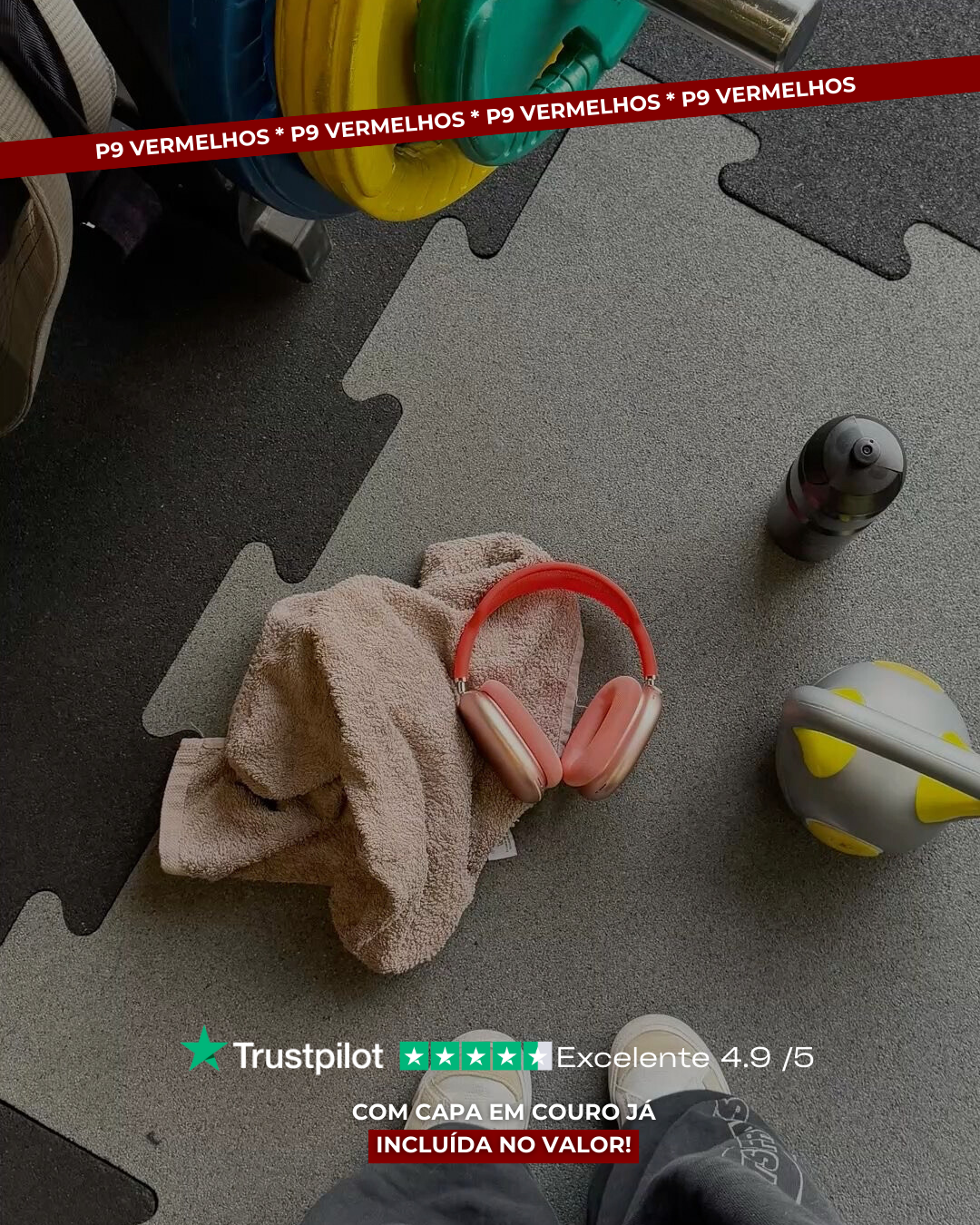 Fone P9 - Vermelho