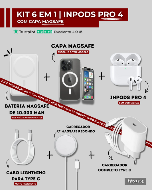 [Kit] 6 em 1 | InPods 4