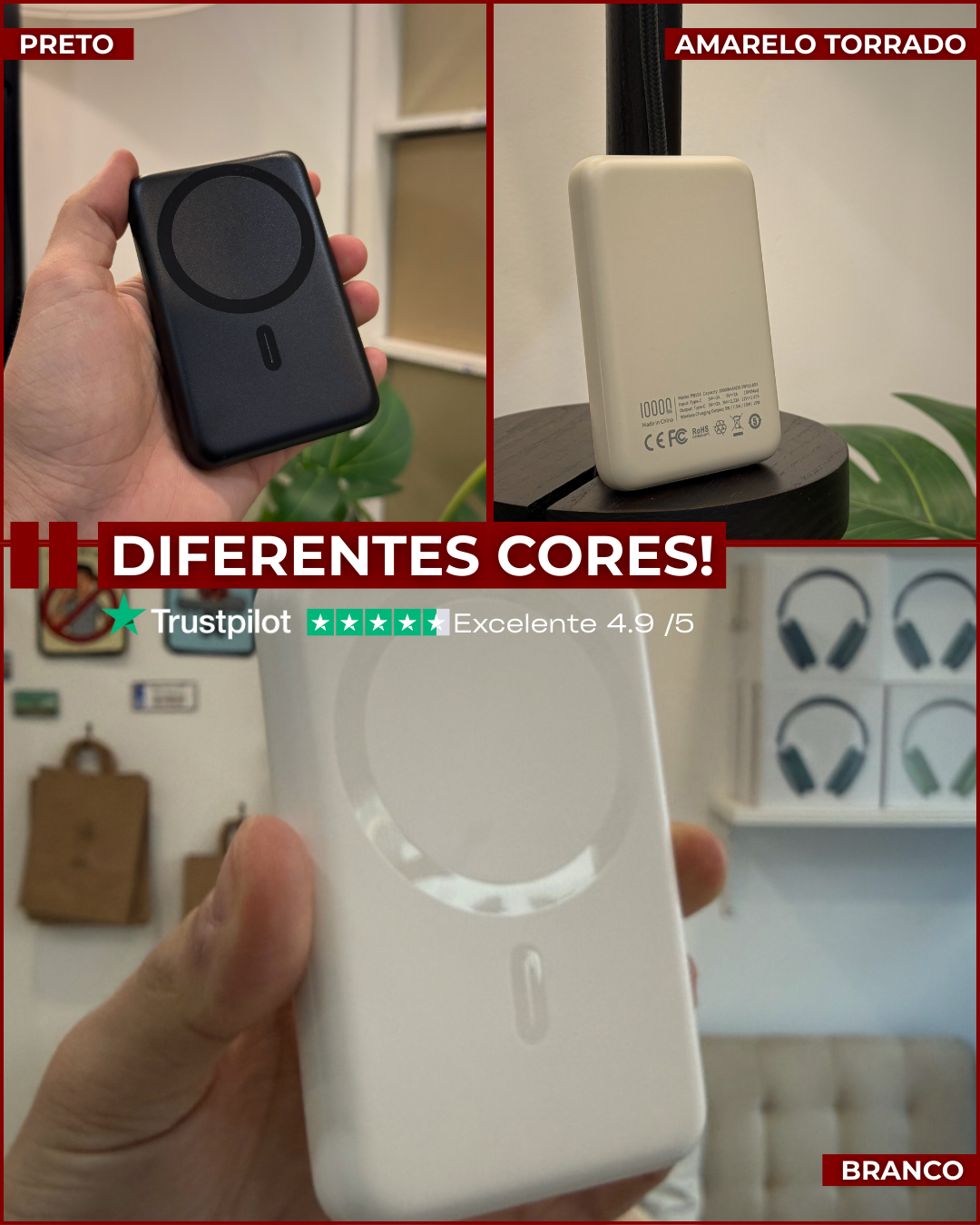 [PACK] Bateria MagSafe - Preto