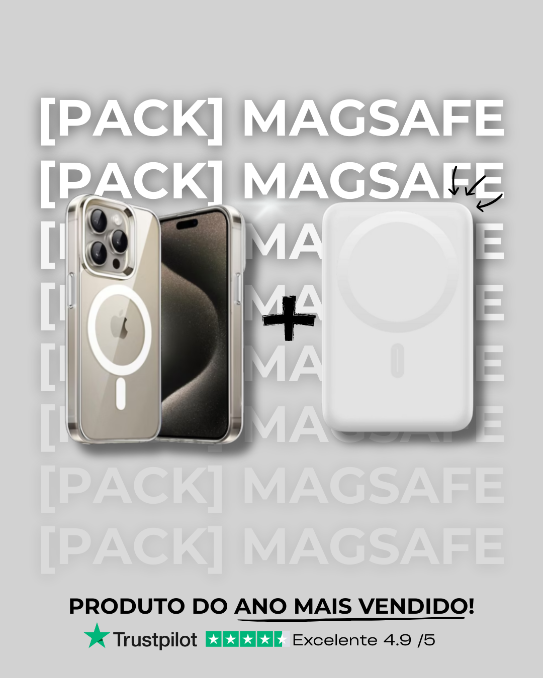 [PACK] Bateria MagSafe - Branco
