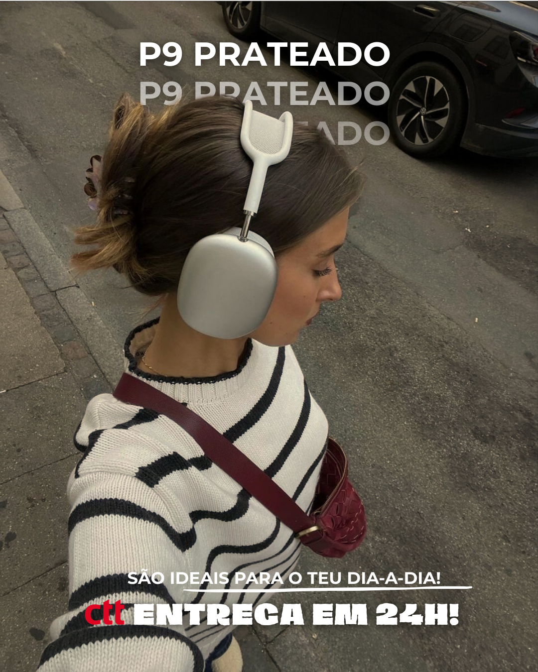 Fone P9 - Prateado